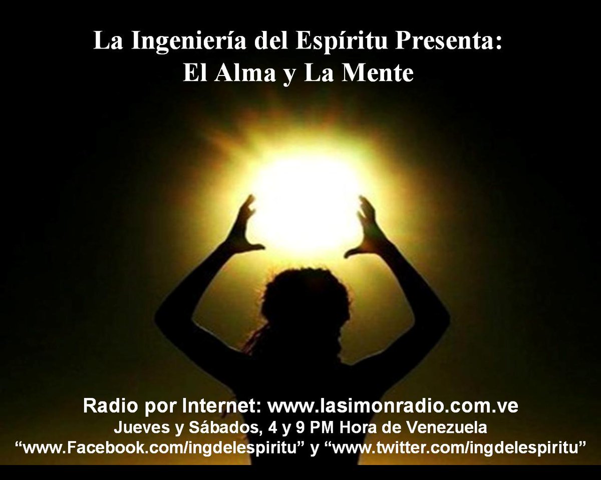 Ingdelespiritu's tweet photo. Luego del Alma y el Espíritu, presentamos el Alma y la Mente ! La Mente está en el cerebro ?? Jueves y Sábados !! https://t.co/F9CTuFE7X7