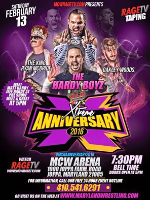 MCWWrestling's tweet photo. #MCWXtremeAnniversary
Rayo vs #Hybrid Sean Carr
#TheEcktourage vs #AppalachianOutlaws
@StricklandShane vs @1FACADE https://t.co/qwfXMLjphw