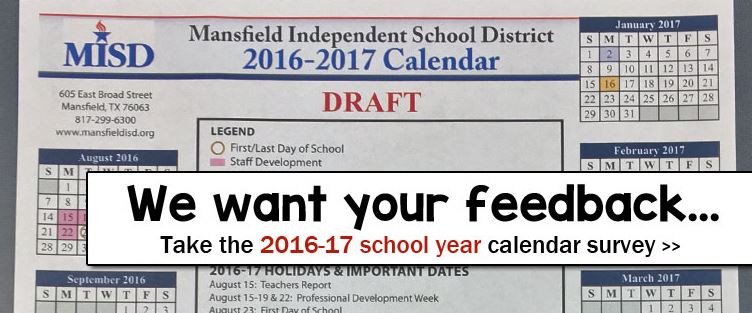 Mansfield Isd On Twitter Take The Misd 2016 17 School Calendar