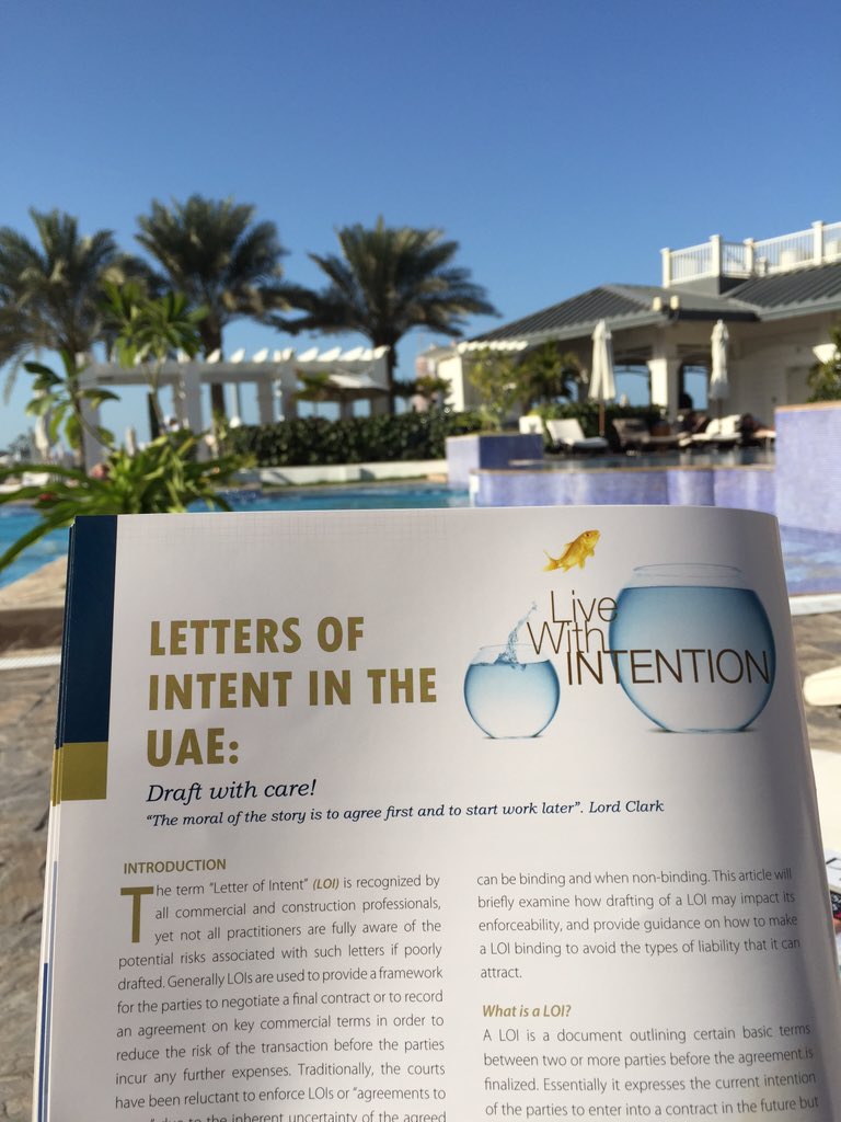 francisvdhaert's tweet photo. Good to read we all have same advice: draft LOI with care ! Also in AbuDhabi #bindingvsnonbinding @STA_Law_Firm https://t.co/Cy7FAFWJEX
