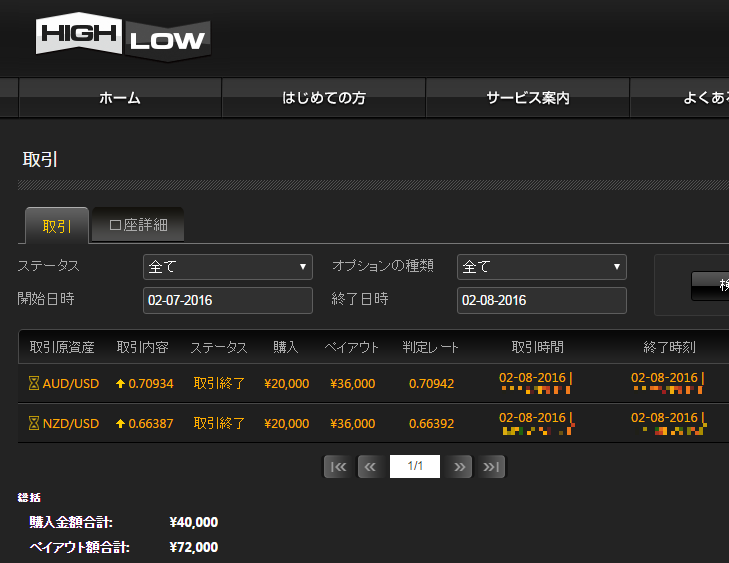 shoon_binary's tweet image. 2/8の結果
2戦2勝（勝率100%）
32,000円の利益

日中は相場が安定しすぎて1分取引では動き切らない場面が多かったので、大分慎重に取引しました。こういう日は3分取引の方がいいかもしれませんね。
#バイナリーオプション