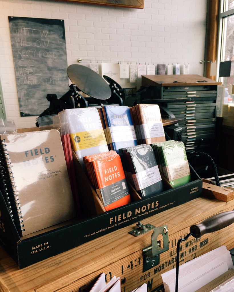 DapperInk's tweet photo. Fresh shipment of @FieldNotesBrand in store today https://t.co/BEiWdHkGfq
