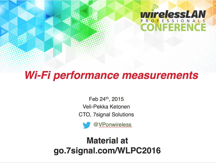 VPonwireless's tweet photo. My #WLPC presentation "Wi-Fi Performance Measurements" starts to be in pretty good shape. All new stuff! https://t.co/V2QJSdm4RX