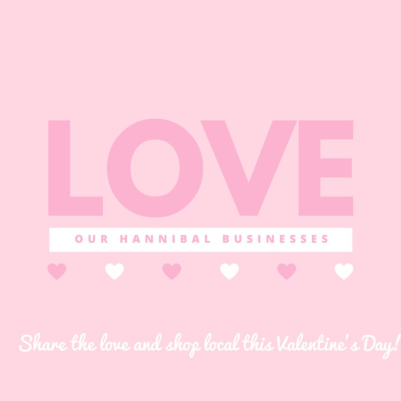 HannibalChamber's tweet photo. Shopping for Valentine's Day? Share some love and shop local. So many great options in Hannibal! https://t.co/zDhbig2GD1