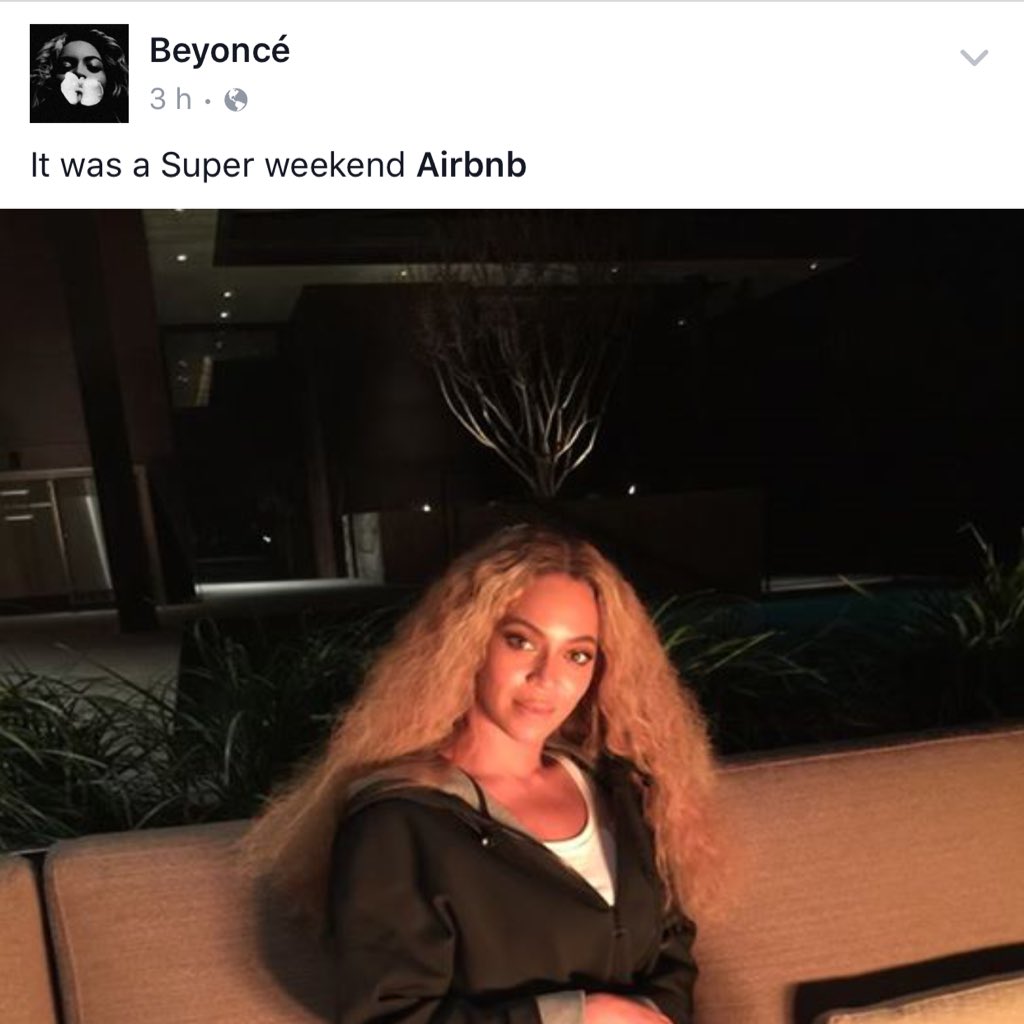 arroyogallardo's tweet photo. Quien le cree, que la negra Beyonce se quedó el finde en la casa de alguien con Airbnb? https://t.co/ljwOxjfwJw