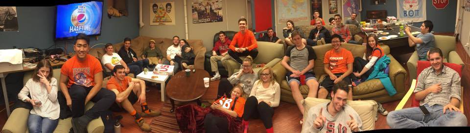 Full house for the Super Bowl! Much thanks to Hunter Dunlap for bringing us all together for a great time!#SuperBowl