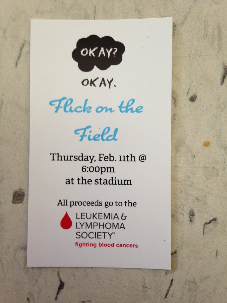 LymanFCA's tweet photo. Get your tickets for the flick on the field this Thursday @6! Find any leadership student!! https://t.co/BCKiEqIOmS