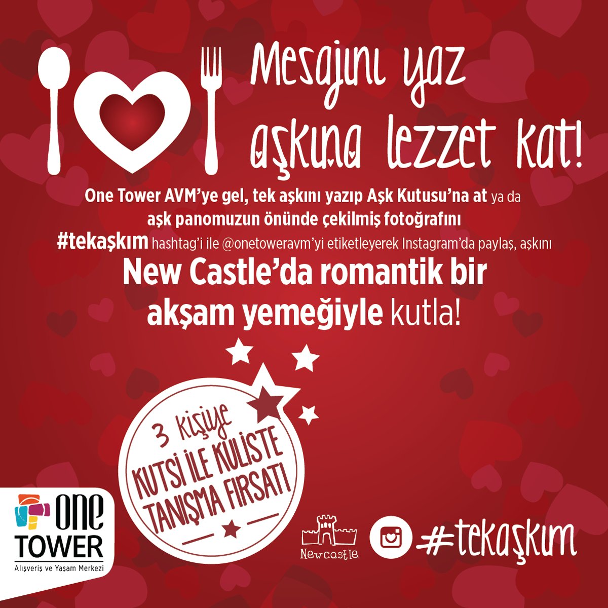 onetower_avm's tweet photo. Sevgililer Günü'ne özel yarışmamız başladı! #tekaskim https://t.co/9jdGZUL44l https://t.co/KDR9Zwfa3p