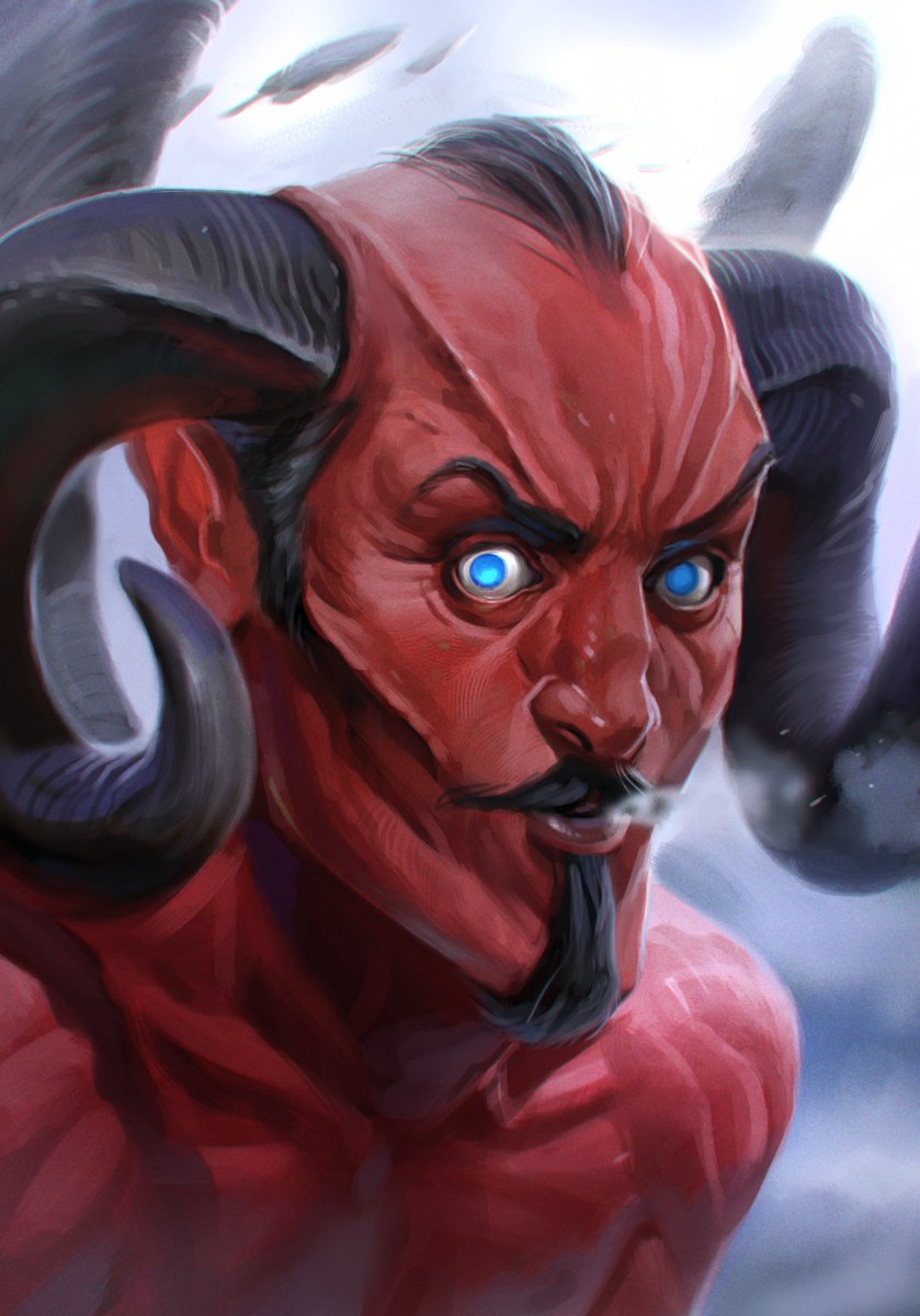 jrobertking12's tweet photo. Here's a police-artist sketch of the "Goatman on Main Street," still at large #Hellmaw #IncubusTweets https://t.co/cTLLsF6wta