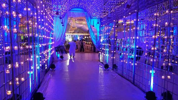 khalidlights's tweet photo. Very beautiful #intrace for wilma #event with blue #theme https://t.co/Ciuz4Syxqt