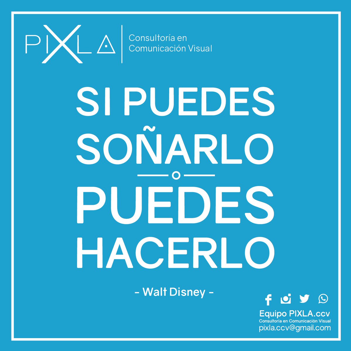 pixla_ccv's tweet photo. Tus sueños hechos realidad! 
Pixla • Consultoría en Comunicación Visual
Whatsapp 0998666268
#Guayaquil  - #Machala https://t.co/ubqrbDv9LS