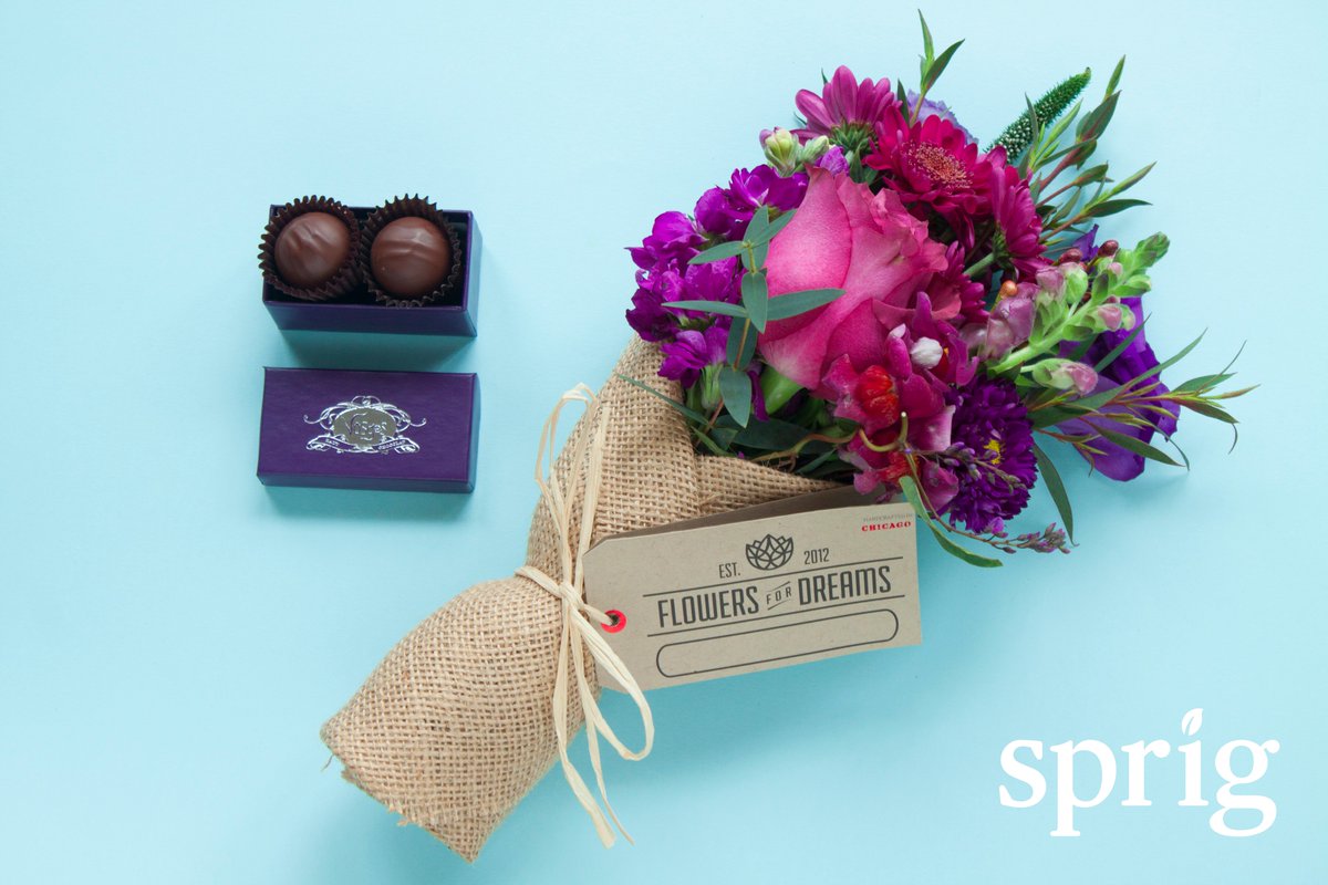 Sprig_Chi's tweet image. This week, we partnered with @flowers4dreams and @Vosges to offer On-Demand Valentine's Day Packages!