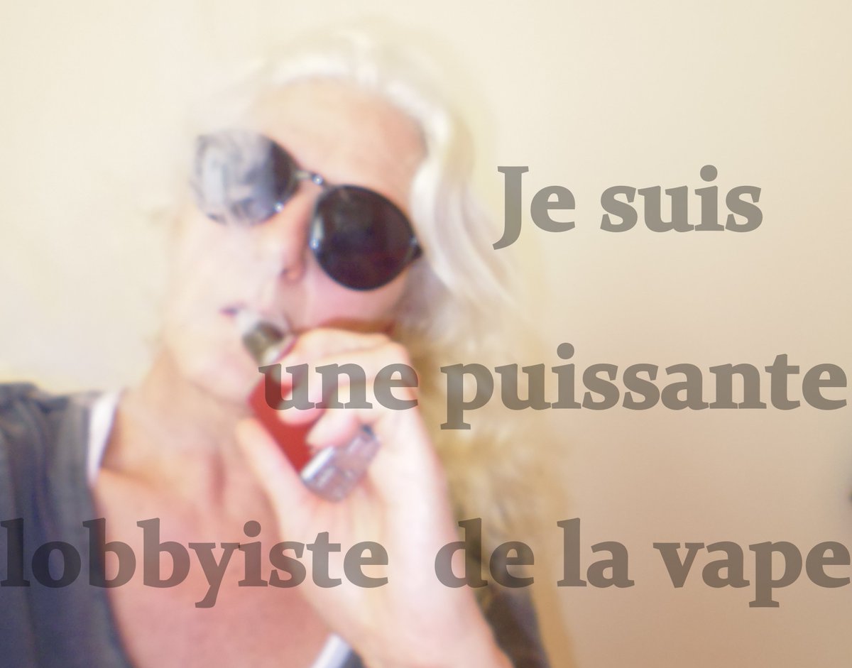 OlgaVaper's tweet photo. #vapeFr @vaptiviste Je suis une puissante lobbyiste de la VAPE  @micheledelaunay @MarisolTouraine @FranceSANStabac https://t.co/qpkRaLG6Sw