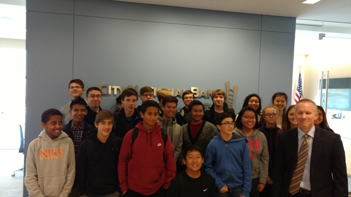CTEinCCSD's tweet photo. Thank you @CityNational Bank for hosting @WestCareerTech Biz Students on #JobShadow Day. #CCSDJobShadow #CTEMonth https://t.co/tYQVXPCqKI