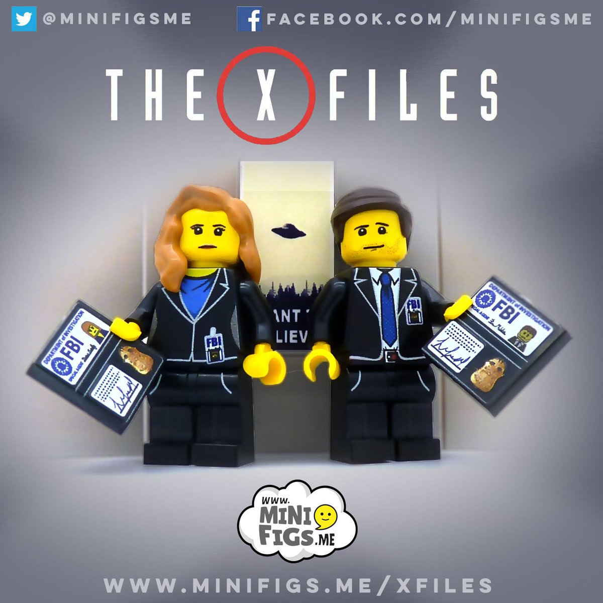 New #XFiles is here in the UK! We made these to celebrate! minifigs.me/xfiles - RT for a chance to win them :)