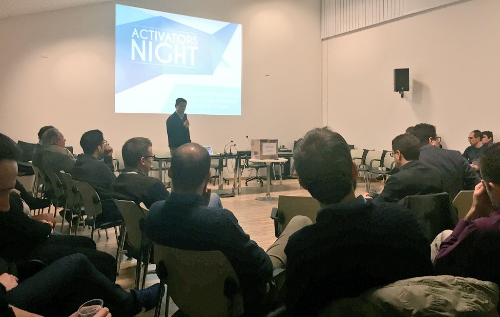 FacilityLive's tweet photo. Inizia l'#ActivatorsNight occasione di #networking al @PoloPavia con gli innovatori dell'ecosistema pavese https://t.co/VpHupK8IlK