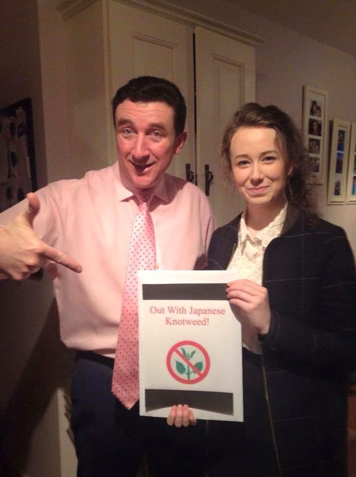 outwithknotweed's tweet photo. We would like to thank @PaschalSheehy for supporting our project 🚫🌿 #outwithjapaneseknotweed https://t.co/kcaWVtWKEd