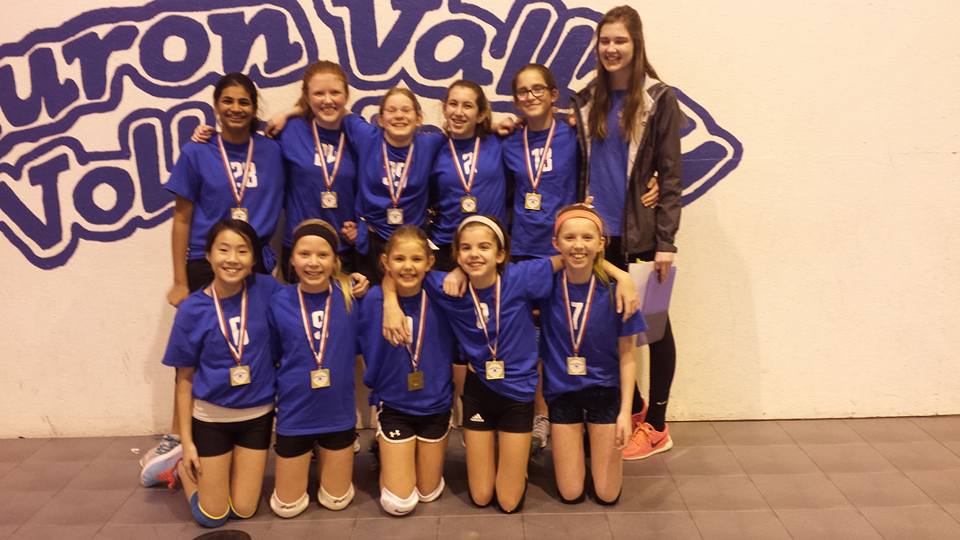 HuronValleyVB's tweet photo. HV Winter 12 Pink Won the Silver tournament at HVVC this past weekend! https://t.co/3aUT7LbDEL