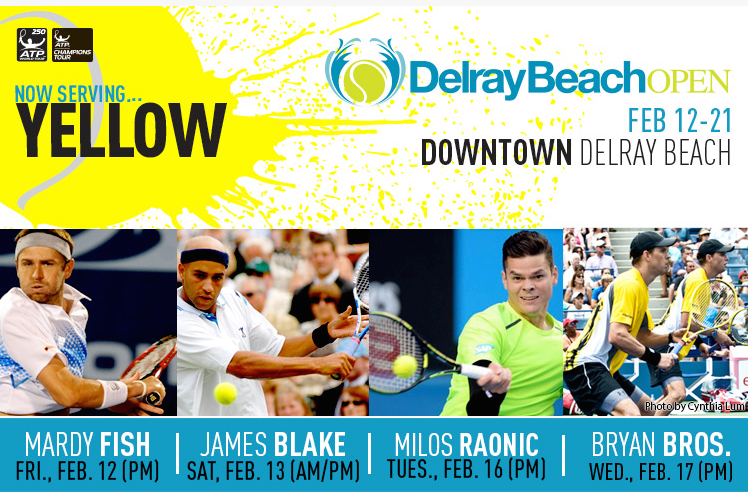 DowntownDelray's tweet photo. #DelrayBeach are you ready for some #Tennis? We can't wait for the @DelrayBeachOpen! https://t.co/OYXxlX6GSX https://t.co/2hUcmRnsDU
