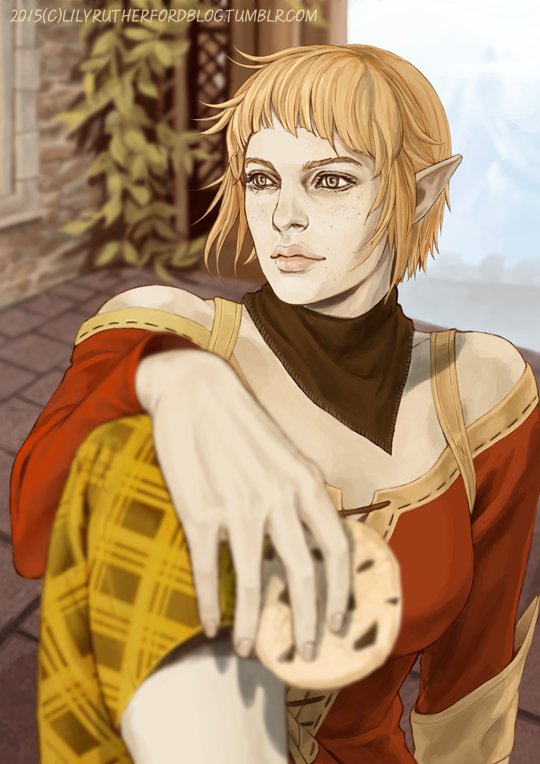 bioware's tweet image. Ugh, raisins. 
#DragonAge fan art by Lily R.
bit.ly/20FKGu5