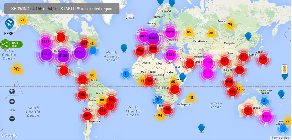 StartupBlink's tweet photo. Have you always wanted to see the #startups all over the world on One Global Map? It's Done! https://t.co/qxTjb3QcqL https://t.co/IeYd3RbCvL