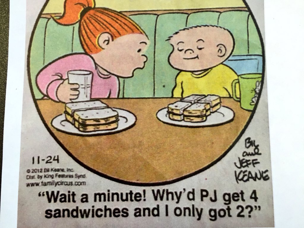 MrsBFirstGrade's tweet photo. We are learning about fractions. Check out this funny! #1Blesrns #1stmath https://t.co/pylhEKXstZ