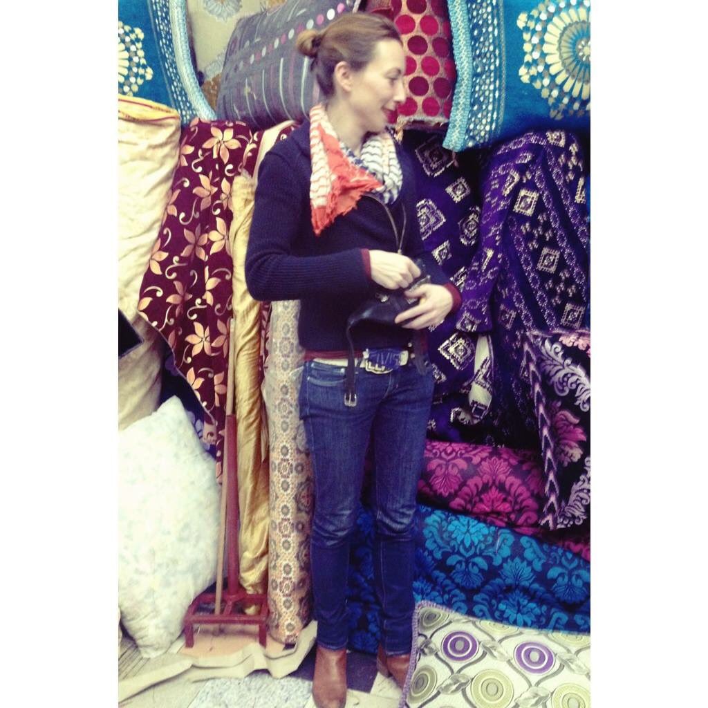Shopping for fabric in Marrakech! on.fb.me/20S1pHi #mkb6 #swap2016