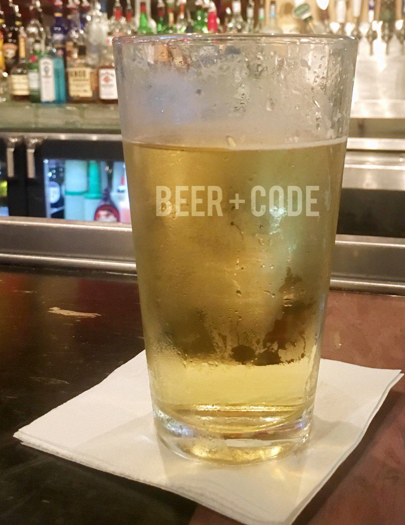 notMiloBejda's tweet photo. #Beer + #code . Enjoying a beer before going back into the matrix. #devbeer https://t.co/tIEEBYBanp