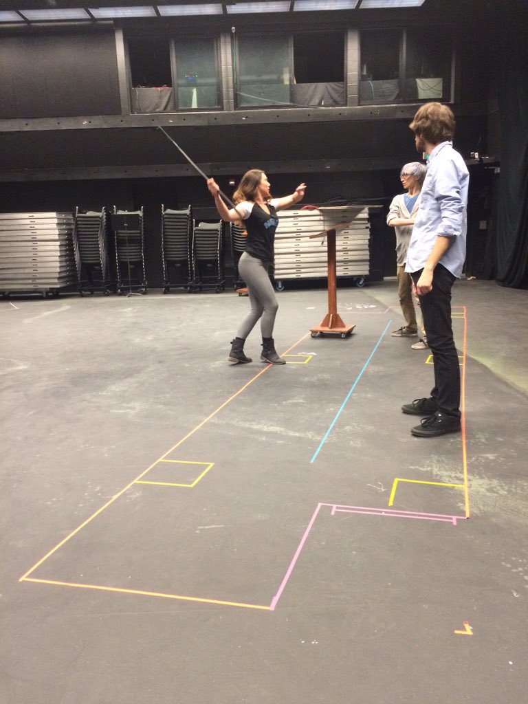 CallMeMarlowe's tweet photo. Hamlet Axe in action. #experiencetheatreuncc #hamletmachineuncc #dramaturgyAmber https://t.co/qtjdHBFaqK