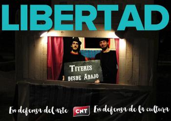 cnt_pedrera's tweet photo. Ante la detención de los dos integrantes de Títeres desde Abajo https://t.co/huwWcQcIyI  #LibertadTitiriteros https://t.co/SReLIKQw5I
