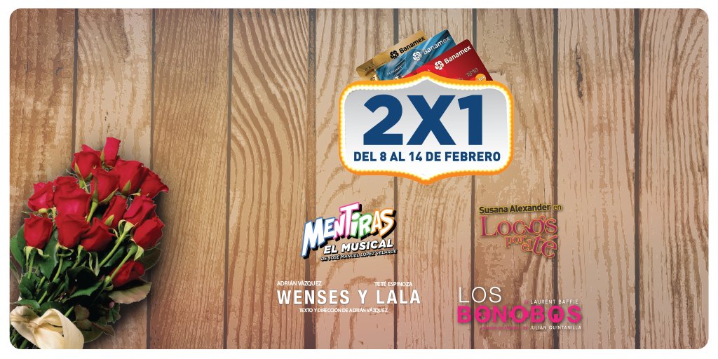 banamex's tweet image. Todo lo que sientes dilo en el teatro este 14 de febrero, aprovecha esta #Promoción     TyC: goo.gl/M2c9oK