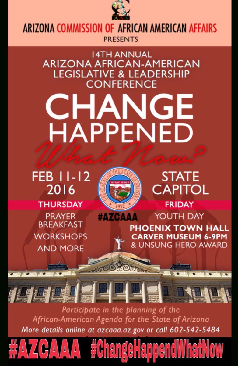 Register to participate in the 14th Annual African-American Legislative Conference. Visit azcaaa.az.gov
