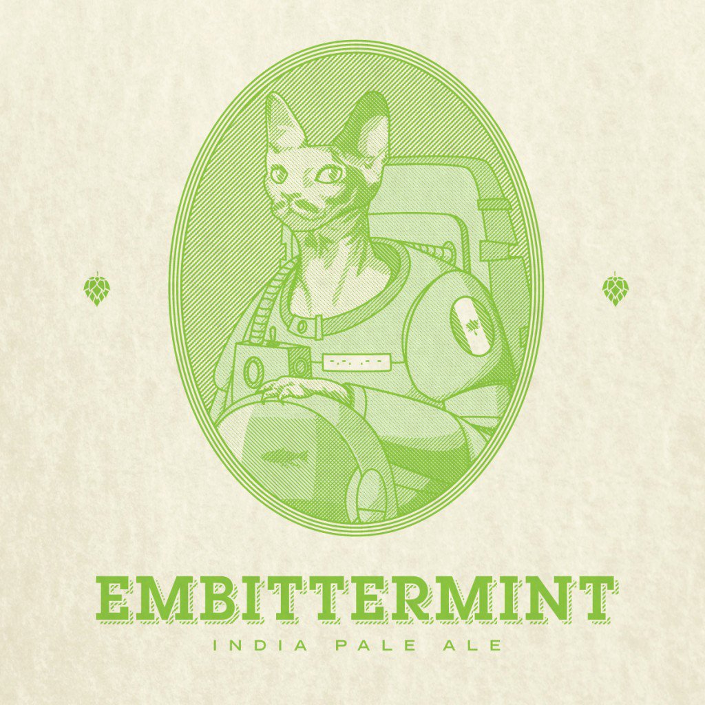 BeertownPublic's tweet photo. #TheNewBrew is Embittermint (American IPA, 6.7%, 60 IBU) @beausallnatural #discover it today! #FeBREWary #Extrahops https://t.co/kn5VVkPVcE