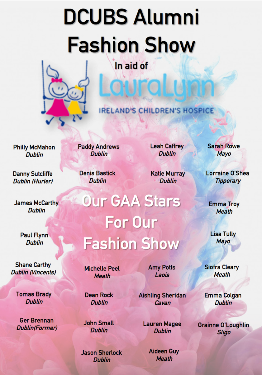 Thanks <a href="/bowandpearl/">Bow & Pearl</a> @FranandJane <a href="/XVKings/">Patrick XV kings</a> <a href="/pgal10/">paul galvin</a> @ScribeOfLondon for supporting our fashion show <a href="/LauraLynnHouse/">LauraLynn, Ireland's Children's Hospice</a>