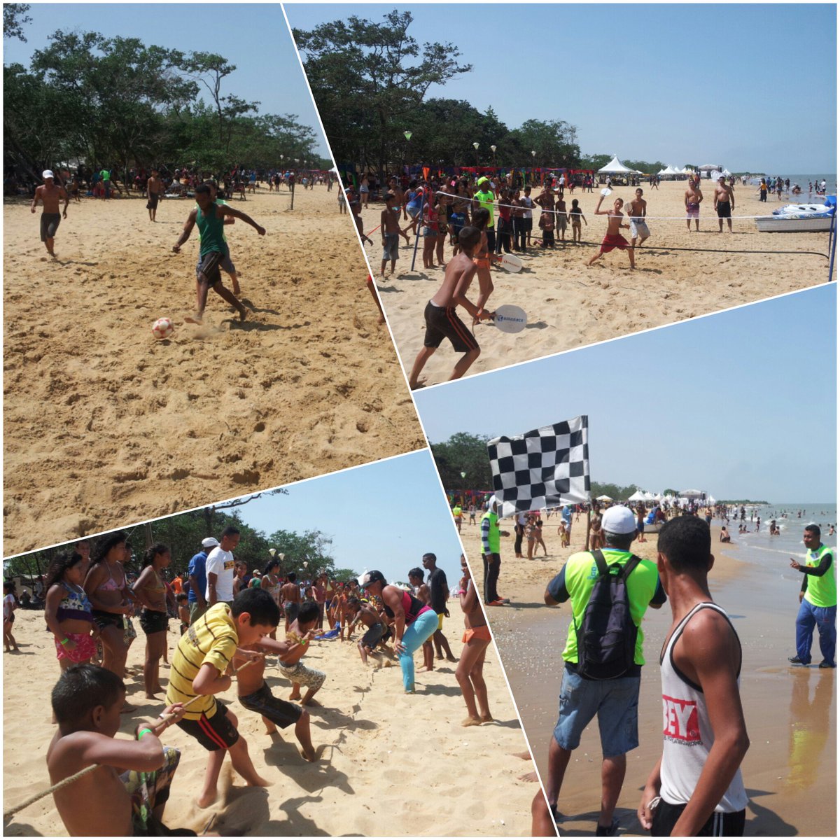 Alimentar_Anz's tweet photo. Presidente del #IAMDER @estalvarez3 en Playa Pepe Caicara #CarnavalBna2016 con Deporte y Recreación #EnDesarrollo https://t.co/ktLVZSaDdu