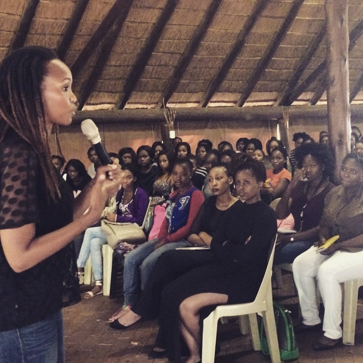 clairemawisa's tweet photo. had 2 power packed #girlology workshops today with amazing young women from vut & nwu β₯ thank you ladies! #codeteen https://t.co/Zz1sG9GDMM