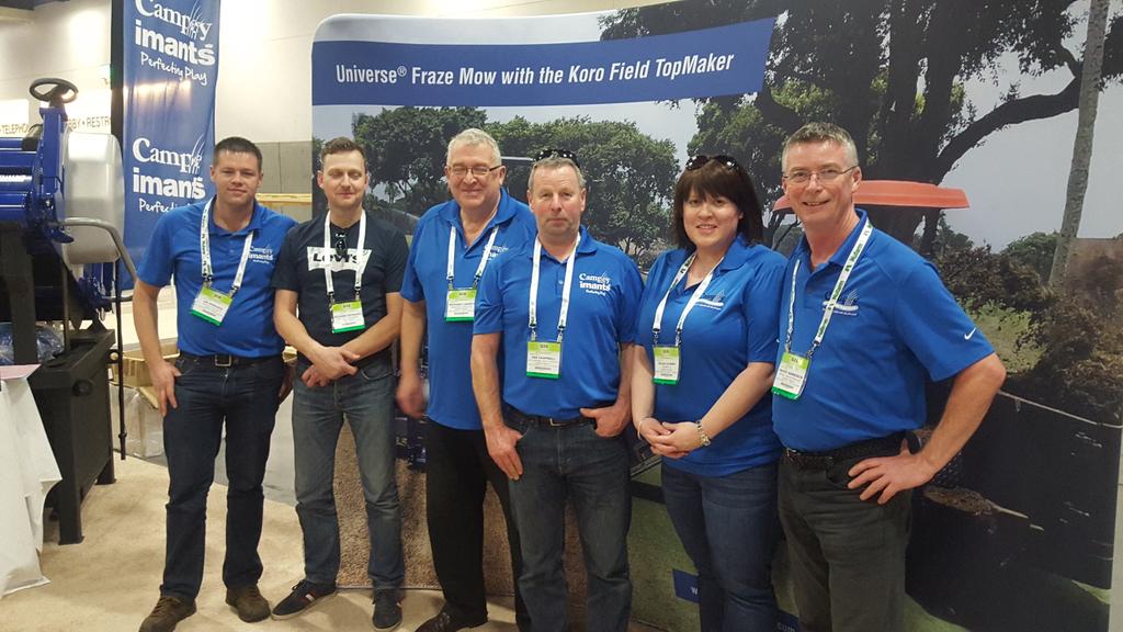 CampeyTurfCare's tweet photo. #TeamCampey all set up for .@GCSAA #GIS16 visit booth #4025 to see how to #KoroUniverseFrazeMow https://t.co/t3bRqGCI5f