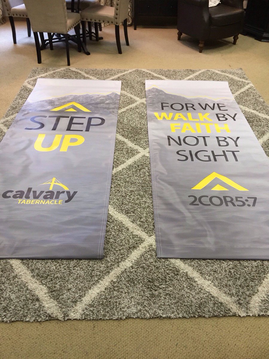 EkklesiaPartner's tweet photo. We were very excited when @CalvaryTabQ sent us this picture and said loved how the banners turned out! https://t.co/LNVq4hVTMi