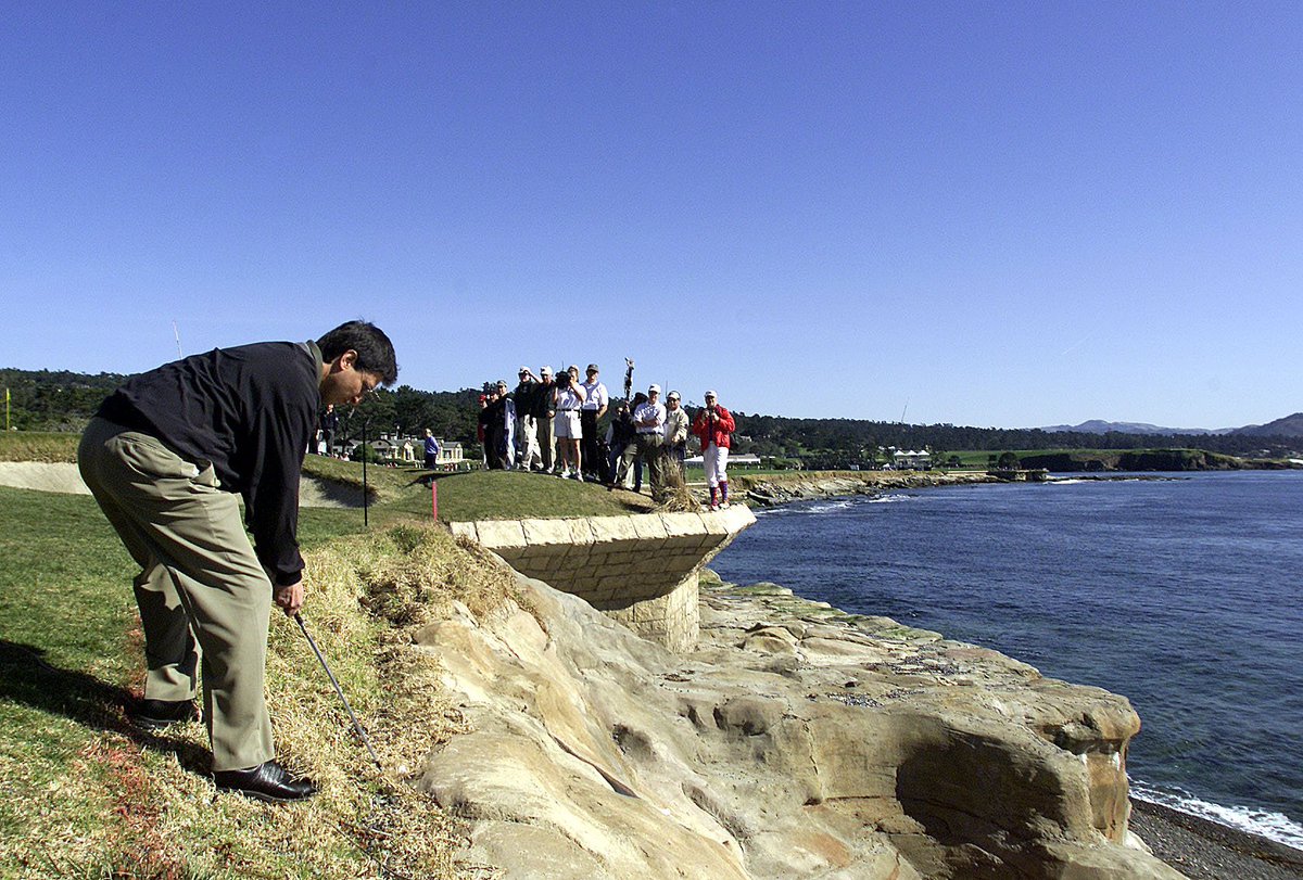 PGATOUR's tweet photo. Pebble Beach week is always fun. 🌊⛳️ https://t.co/E5MV0JYBzz