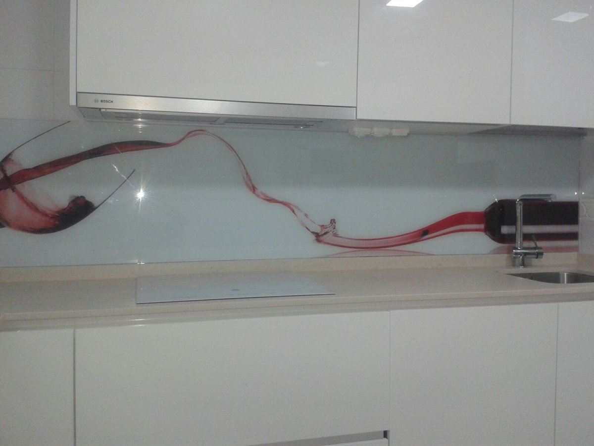 Crespo cristaleria on twitter: "frente de #cocina, decorado con ... Frente cocina vinilo