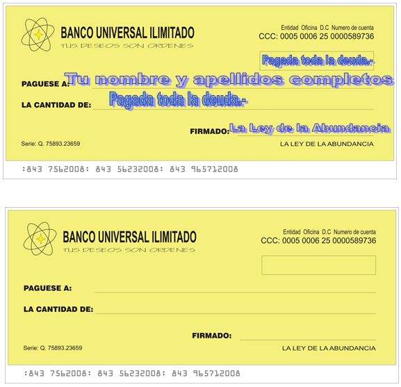 Cómo rellenar un cheque bancario