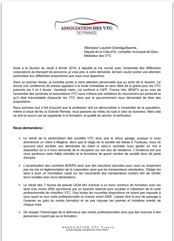 Assoc VTC de france tweet media