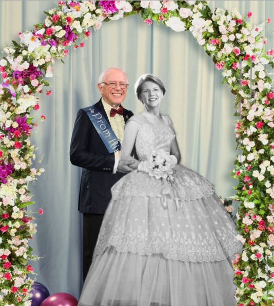 funkinatrix's tweet photo. @elizabethforma We love you! Please make it OFFICIAL, and endorse @BernieSanders for POTUS. #BerniePromPosal https://t.co/4oPsoPiBld