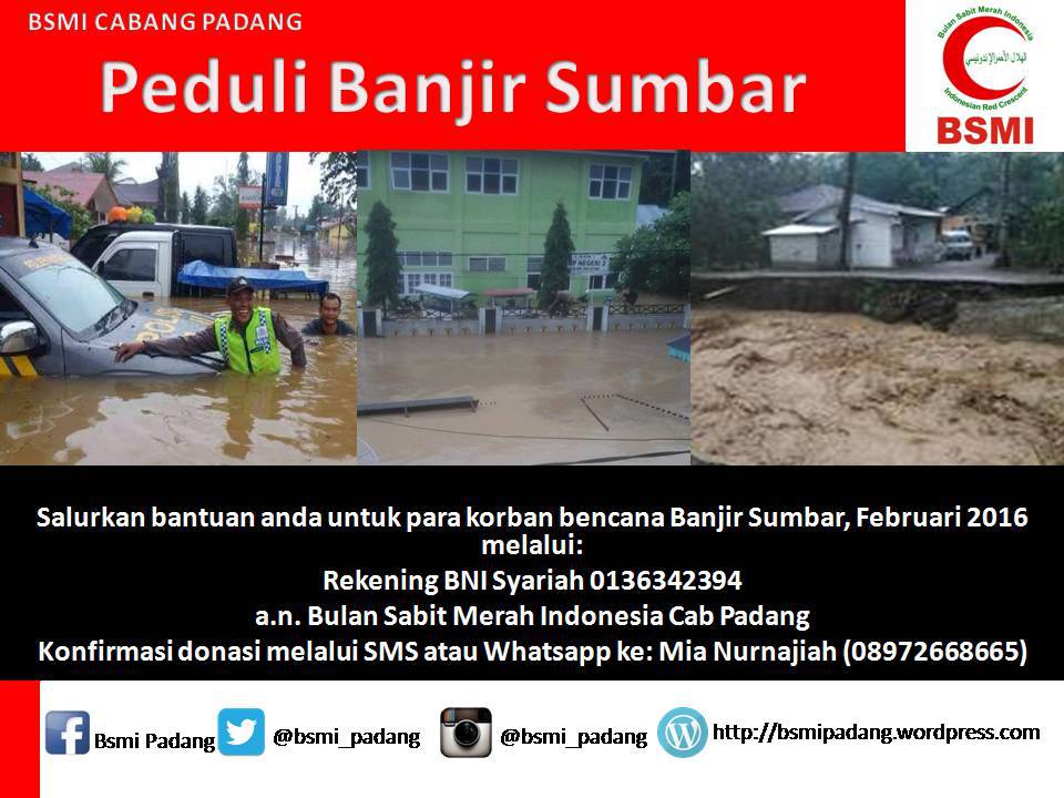 bsmi_padang's tweet photo. Peduli Banjir Sumbar, Februari 2016 https://t.co/4Setc432DT https://t.co/8pBmnbS6pq