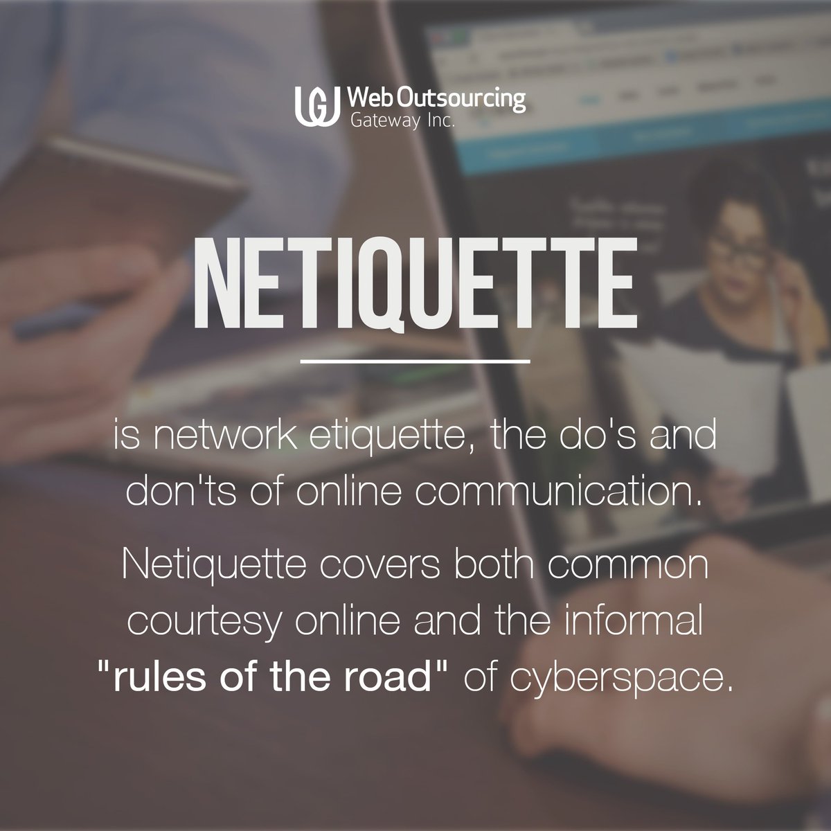 WOGmarketing's tweet photo. Are you using the netiquette of social media?

#SocialMediaEtiquette #SocialMedia #Netiquette https://t.co/2cEOzk9Zrs