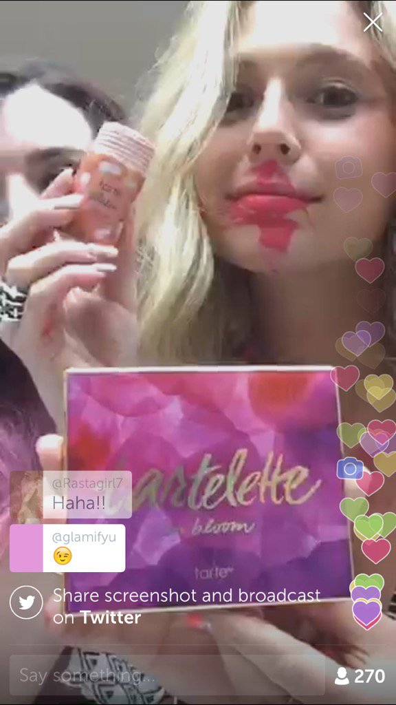 argood08's tweet photo. .@tartecosmetics on #Periscope: Lending a hand in Hawaii 🌺😂 https://t.co/jtkc8XIiMO #tartecosmetics https://t.co/pTFfRFwu8T