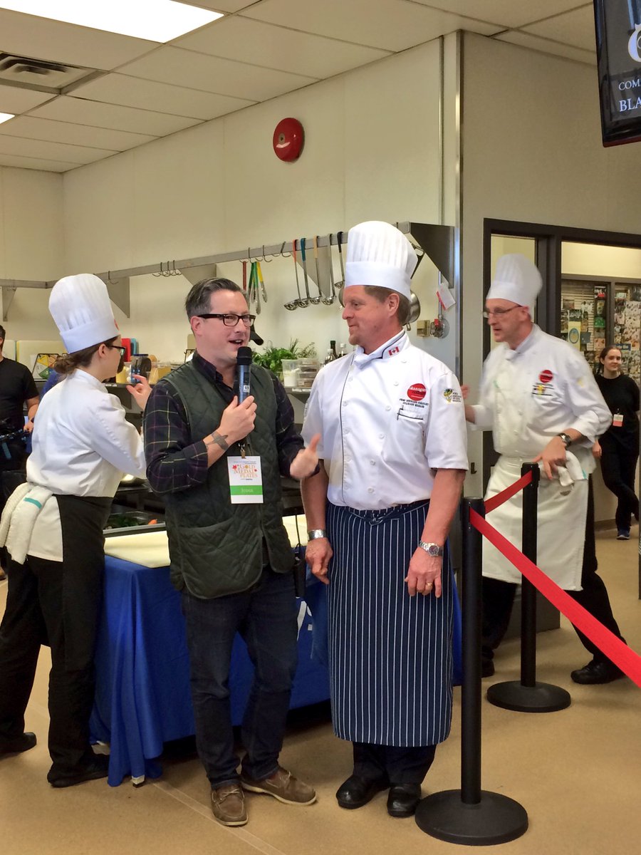 Posh_Palate's tweet photo. My inner paparazzi came out in the @OkanaganCollege kitchen for the @GoldMedalPlates #ccc2016 #chefsupclose https://t.co/MJn8fHAFHs