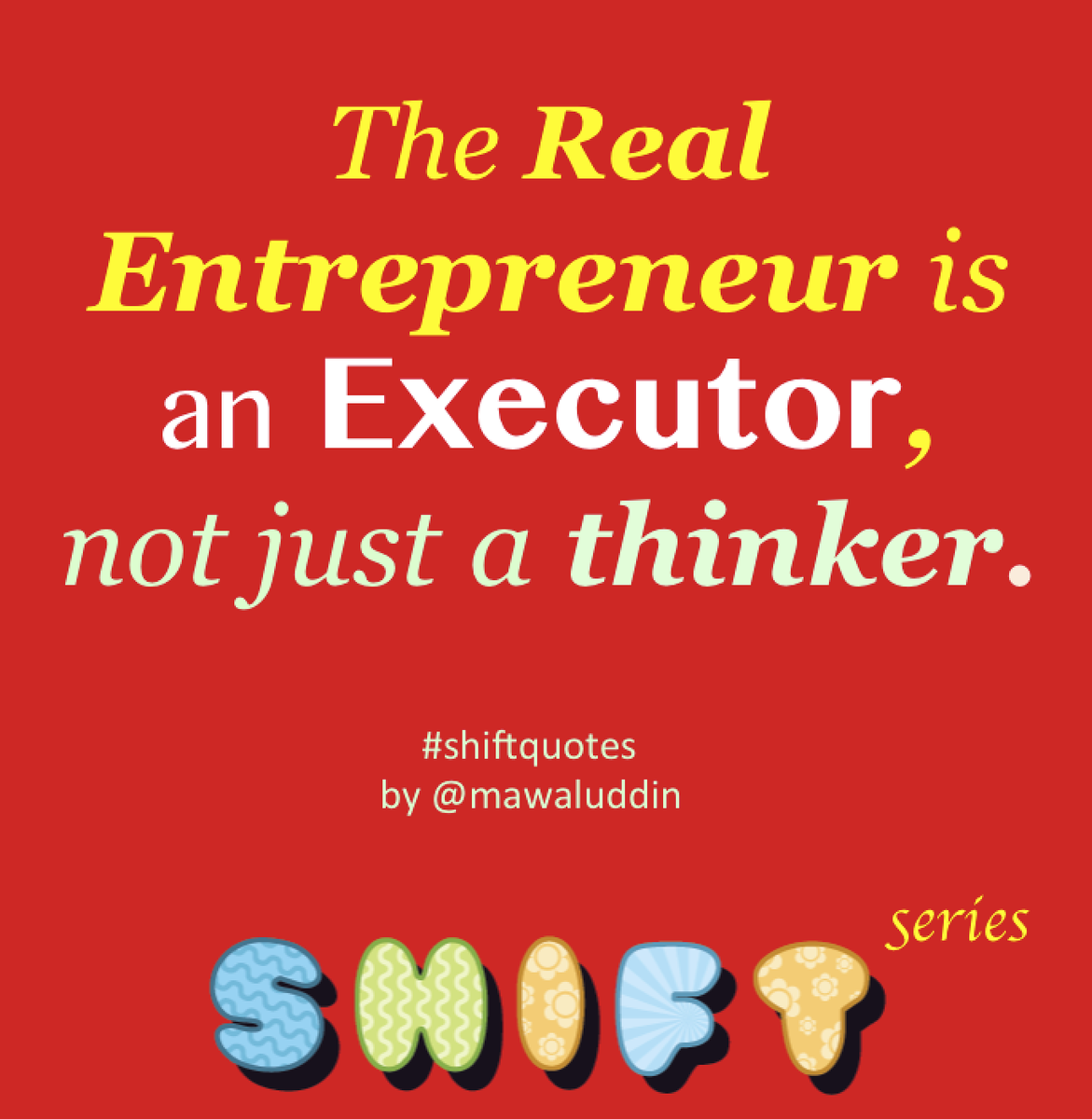 #ShiftQuotes Selasa Luar Biasa dari <a href="/mawaluddin/">Muhammad Awaluddin</a> ..cc <a href="/Smart_Bisnis/">Smartbisnis</a> <a href="/bengkelbisnis/">Bengkel Bisnis</a> <a href="/BeSmartpreneur/">OneInTwenty Movement</a> <a href="/indotelko/">indotelko</a>