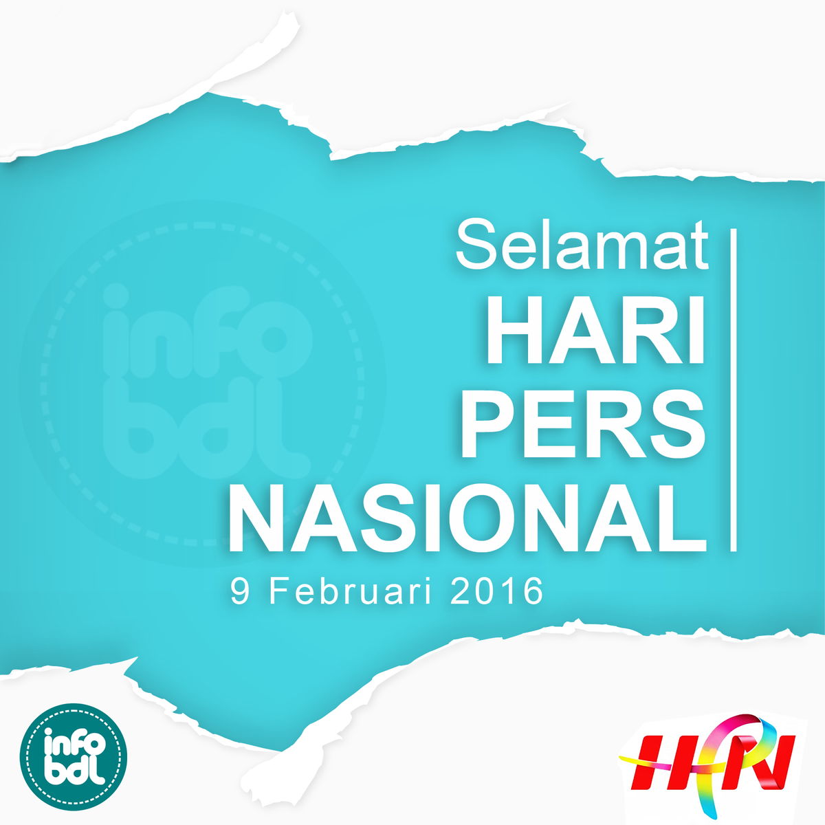InfoBDL's tweet photo. Selamat Hari Pers Nasional 2016. Semoga di hari pers ini, semakin banyak media cerdas yang mencerdaskan bangsa! https://t.co/tLXLMkKF95