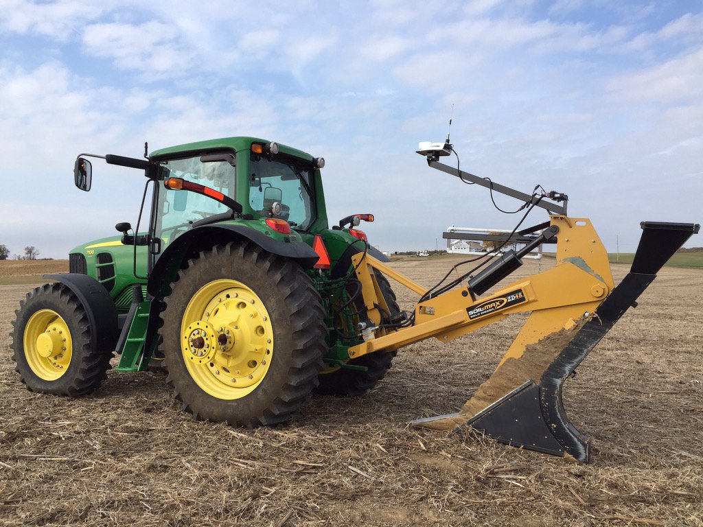 Agro Chem East on Twitter: "Soil Max ZD48 tile plow controlled by